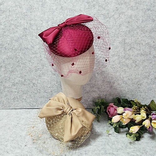 Headpieces Wedding Silk / Fabrics Fascinators / Hats / Headpiece with Satin Bow / Cap / Trim 1 Piece Wedding / Horse Race Headpiece
Headpieces Wedding Silk / Fabrics Fascinators / Hats / Headpiece with Satin Bow / Cap / Trim 1 Piece Wedding / Horse Race Headpiece