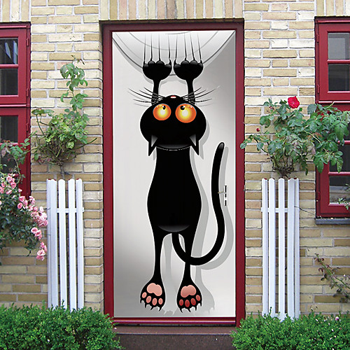 Self-adhesive Creative Door Stickers Black Cat Living Room DIY Decorative Home Waterproof Wall Stickers
Self-adhesive Creative Door Stickers Black Cat Living Room DIY Decorative Home Waterproof Wall Stickers
