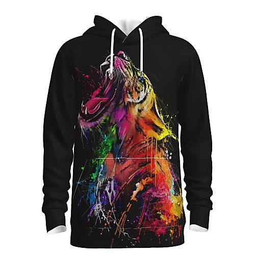 Men's Pullover Hoodie Sweatshirt Animal Patterned Graphic 3D Front Pocket Daily 3D Print 3D Print Casual Hoodies Sweatshirts Rainbow
Men's Pullover Hoodie Sweatshirt Animal Patterned Graphic 3D Front Pocket Daily 3D Print 3D Print Casual Hoodies Sweatshirts Rainbow