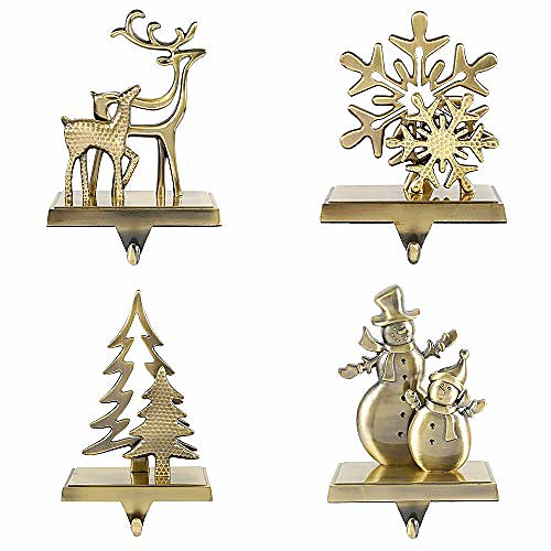 christmas stocking holders for fireplace mantle anti-slip reindeer pine tree snowman snowflake stand hanger sturdy metal christmas decorations (1 set-4pcs)
christmas stocking holders for fireplace mantle anti-slip reindeer pine tree snowman snowflake stand hanger sturdy metal christmas decorations (1 set-4pcs)