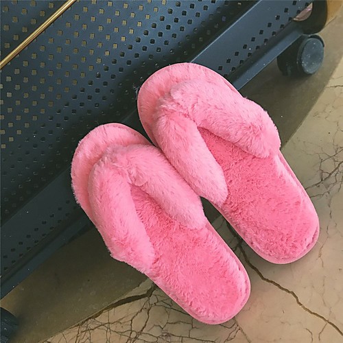 Women's Slippers & Flip-Flops Fuzzy Slippers Flip-Flops Indoor Slippers Flat Heel Open Toe Casual Daily Walking Shoes Suede Black Fuchsia Dark Green
Women's Slippers & Flip-Flops Fuzzy Slippers Flip-Flops Indoor Slippers Flat Heel Open Toe Casual Daily Walking Shoes Suede Black Fuchsia Dark Green