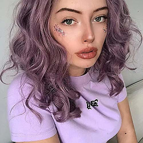 short purple curly bob wigs natural looking synthetic wig thanksgiving wigs for women or girls colorful cosplay wigs (purple)
short purple curly bob wigs natural looking synthetic wig thanksgiving wigs for women or girls colorful cosplay wigs (purple)