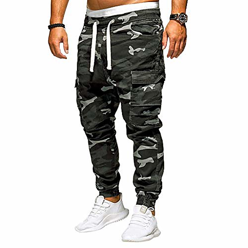 men's fashion jogger pants camouflage loose casual trousers drawstring cargo pant sweatpants with multi-pockets elastic waist sports outdoor
men's fashion jogger pants camouflage loose casual trousers drawstring cargo pant sweatpants with multi-pockets elastic waist sports outdoor