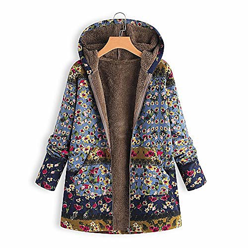 womens winter warm outwear floral print hooded pockets vintage oversize coats blue
womens winter warm outwear floral print hooded pockets vintage oversize coats blue