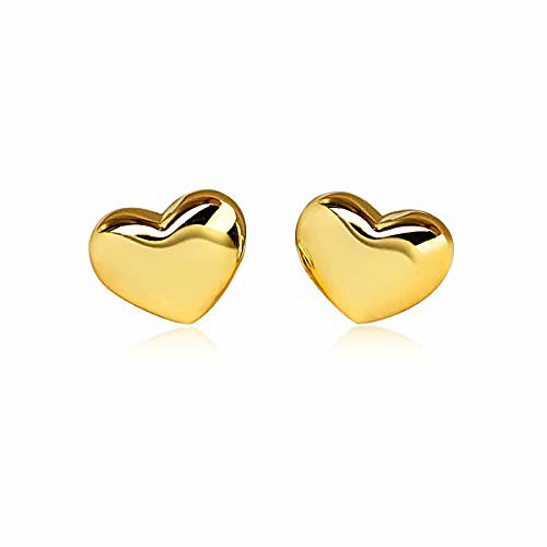 tiny heart stud earrings 18k gold plated 925 sterling silver heart earrings cute stud earrings (yellow)
tiny heart stud earrings 18k gold plated 925 sterling silver heart earrings cute stud earrings (yellow)