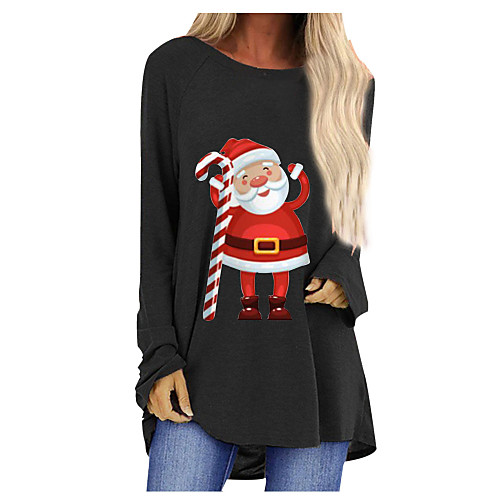 Women's T Shirt Dress Tee Dress Short Mini Dress White Black Blue Red Green Gray Long Sleeve Print Print Fall Winter Round Neck Casual Cotton 2021 S M L XL XXL 3XL 4XL 5XL / Plus Size
Women's T Shirt Dress Tee Dress Short Mini Dress White Black Blue Red Green Gray Long Sleeve Print Print Fall Winter Round Neck Casual Cotton 2021 S M L XL XXL 3XL 4XL 5XL / Plus Size