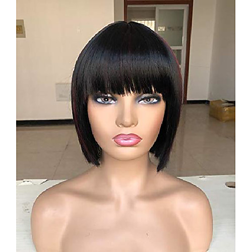 runm short black bob wigs with bangs for white black women 8 short bob ombre synthetic replacement wig(ombre red)
runm short black bob wigs with bangs for white black women 8 short bob ombre synthetic replacement wig(ombre red)