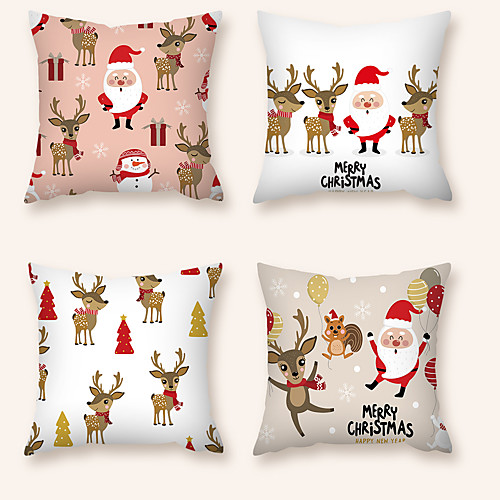 Cushion Cover 4PCS Christamas Party Decoration Christamas Gift Short Plush Soft Decorative Square Throw Pillow Cover Cushion Case Pillowcase for Sofa Bedroom 45 x 45 cm (18 x 18 Inch) Superior
Cushion Cover 4PCS Christamas Party Decoration Christamas Gift Short Plush Soft Decorative Square Throw Pillow Cover Cushion Case Pillowcase for Sofa Bedroom 45 x 45 cm (18 x 18 Inch) Superior