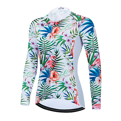 21Grams Women's Long Sleeve Cycling Jersey White Floral Botanical Bike Jersey Top Mountain Bike MTB Road Bike Cycling Thermal Warm Breathable Quick Dry Sports Clothing Apparel / Stretchy / Athletic
21Grams Women's Long Sleeve Cycling Jersey White Floral Botanical Bike Jersey Top Mountain Bike MTB Road Bike Cycling Thermal Warm Breathable Quick Dry Sports Clothing Apparel / Stretchy / Athletic