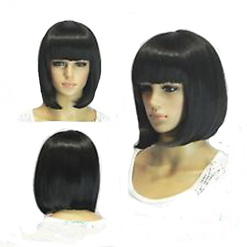 Synthetic Wig Straight Short Bob With Bangs Wig Short Black Synthetic Hair 12 inch Women's Heat Resistant Classic Black hairjoy
Synthetic Wig Straight Short Bob With Bangs Wig Short Black Synthetic Hair 12 inch Women's Heat Resistant Classic Black hairjoy