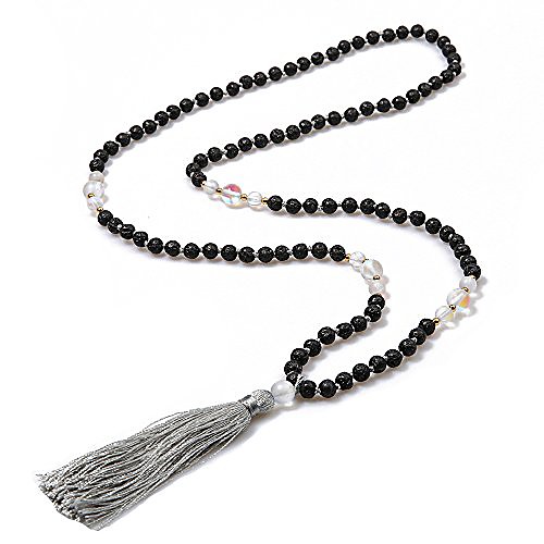 6mm mala beads necklace natural stone meditation statement necklace japa yoga rosary prayer charm beaded tassel necklace (moonstonelava)
6mm mala beads necklace natural stone meditation statement necklace japa yoga rosary prayer charm beaded tassel necklace (moonstonelava)