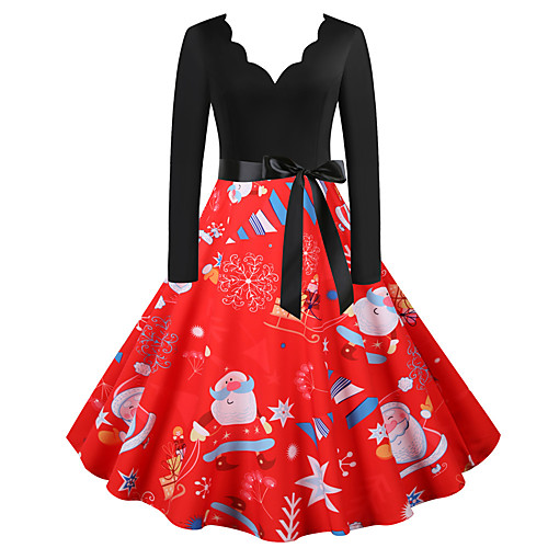Santa Claus Christmas Dress Women's Adults' Leisure Christmas Christmas Polyester Dress
Santa Claus Christmas Dress Women's Adults' Leisure Christmas Christmas Polyester Dress