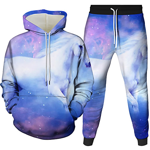 Women's Men's 3D Hoodies Set Graphic 3D Horse 2 Piece Front Pocket Daily 3D Print 3D Print Casual Hoodies Sweatshirts Black Blue Red
Women's Men's 3D Hoodies Set Graphic 3D Horse 2 Piece Front Pocket Daily 3D Print 3D Print Casual Hoodies Sweatshirts Black Blue Red