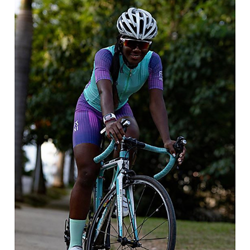 Women's Men's Short Sleeve Cycling Jersey with Shorts Triathlon Tri Suit Purple Bike Quick Dry Sports Mountain Bike MTB Road Bike Cycling Clothing Apparel / Stretchy / Athletic
Women's Men's Short Sleeve Cycling Jersey with Shorts Triathlon Tri Suit Purple Bike Quick Dry Sports Mountain Bike MTB Road Bike Cycling Clothing Apparel / Stretchy / Athletic