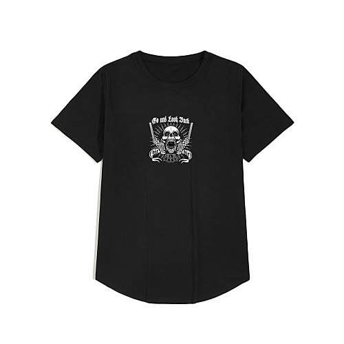 Men's T shirt Other Prints Graphic Short Sleeve Daily Tops Streetwear White Black
Men's T shirt Other Prints Graphic Short Sleeve Daily Tops Streetwear White Black