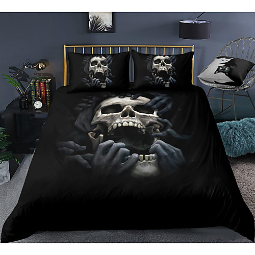 Skull Series Horrible Skull Print 3-Piece Duvet Cover Set Hotel Bedding Sets Comforter Cover with Soft Lightweight Microfiber For Room Decoration(Include 1 Duvet Cover and 1or 2 Pillowcases)
Skull Series Horrible Skull Print 3-Piece Duvet Cover Set Hotel Bedding Sets Comforter Cover with Soft Lightweight Microfiber For Room Decoration(Include 1 Duvet Cover and 1or 2 Pillowcases)