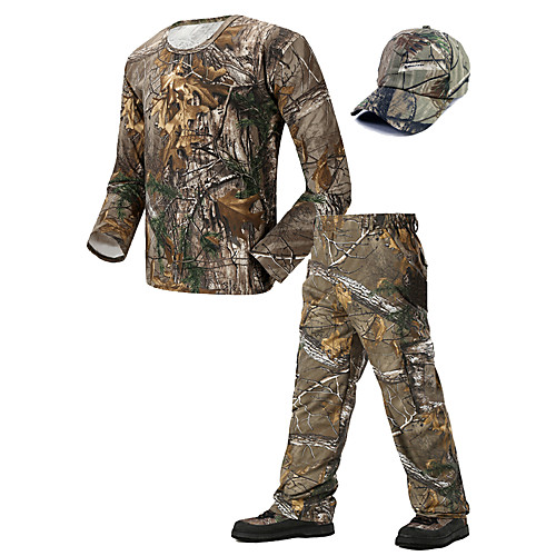 Men's Hunting Pants Hunting T-shirt Outdoor Breathable Quick Dry Wear Resistance Autumn / Fall Spring Summer Camo / Camouflage Clothing Suit Cotton Polyester Camping / Hiking Hunting Fishing Jungle
Men's Hunting Pants Hunting T-shirt Outdoor Breathable Quick Dry Wear Resistance Autumn / Fall Spring Summer Camo / Camouflage Clothing Suit Cotton Polyester Camping / Hiking Hunting Fishing Jungle