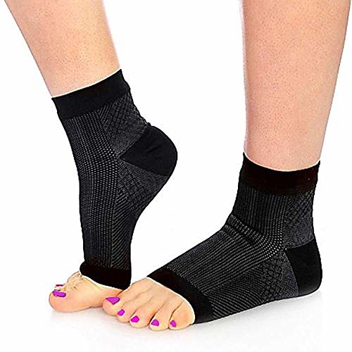 tendon ankle compression sleeve brace support, reduces pain & swelling, supports foot blood flow (black, small/medium, 1 pair)
tendon ankle compression sleeve brace support, reduces pain & swelling, supports foot blood flow (black, small/medium, 1 pair)