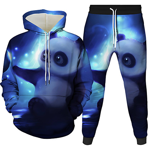 Women's Men's 3D Hoodies Set Graphic 3D Bear 2 Piece Front Pocket Daily 3D Print 3D Print Casual Hoodies Sweatshirts White Black Blue
Women's Men's 3D Hoodies Set Graphic 3D Bear 2 Piece Front Pocket Daily 3D Print 3D Print Casual Hoodies Sweatshirts White Black Blue