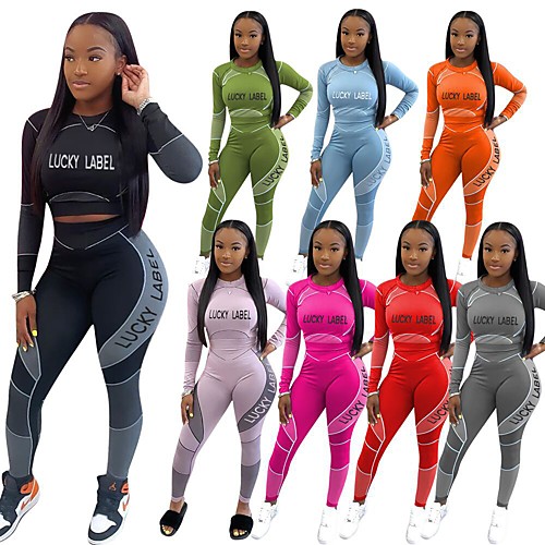 Women's 2 Piece Cropped Tracksuit Activewear Set Street Casual Long Sleeve 2pcs High Rise Lightweight Breathable Soft Gym Workout Running Active Training Jogging Exercise Sportswear Outfit Set
Women's 2 Piece Cropped Tracksuit Activewear Set Street Casual Long Sleeve 2pcs High Rise Lightweight Breathable Soft Gym Workout Running Active Training Jogging Exercise Sportswear Outfit Set