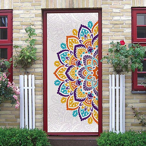 2pcs Self-adhesive Creative Mandala Door Stickers For Living Room Diy Decorative Home Waterproof Wall Stickers
2pcs Self-adhesive Creative Mandala Door Stickers For Living Room Diy Decorative Home Waterproof Wall Stickers