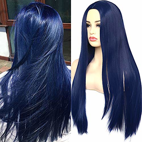silky straight wigs dark blue trendy heat resistant synthetic wigs middle part for cosplay daily wear 22 inches(no lace wig)
silky straight wigs dark blue trendy heat resistant synthetic wigs middle part for cosplay daily wear 22 inches(no lace wig)