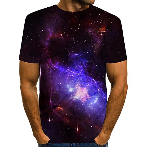 Men's T shirt 3D Print Graphic Print Short Sleeve Daily Tops Streetwear Purple
Men's T shirt 3D Print Graphic Print Short Sleeve Daily Tops Streetwear Purple