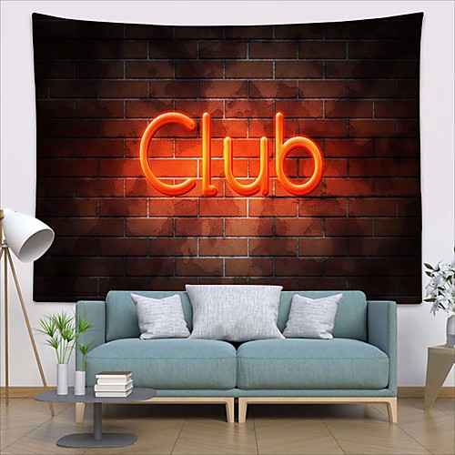 Wall Tapestry Art Deco Blanket Curtain Picnic Table Cloth Hanging Home Bedroom Living Room Dormitory Decoration Polyester Fiber Still Life Modern Neon Light English Club
Wall Tapestry Art Deco Blanket Curtain Picnic Table Cloth Hanging Home Bedroom Living Room Dormitory Decoration Polyester Fiber Still Life Modern Neon Light English Club