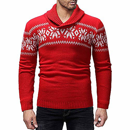 men christmas autumn winter ugly knitted sweater floral print pullover
men christmas autumn winter ugly knitted sweater floral print pullover
