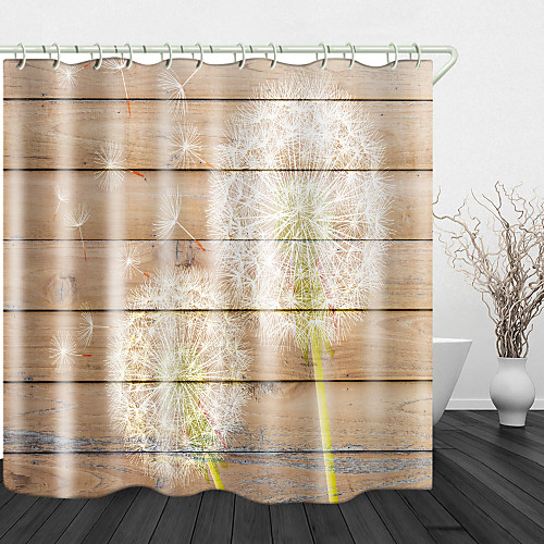 White Dandelion Wooden Board Digital Printing Shower Curtain Shower Curtains Hooks Modern Polyester New Design
White Dandelion Wooden Board Digital Printing Shower Curtain Shower Curtains Hooks Modern Polyester New Design