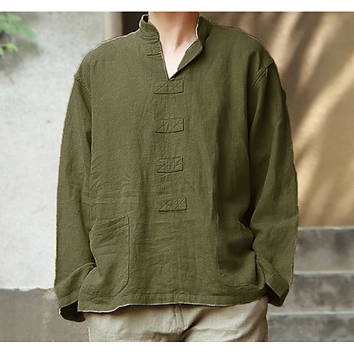 Men's T shirt non-printing Solid Colored Long Sleeve Daily Tops Cotton Basic Khaki Green Gray
Men's T shirt non-printing Solid Colored Long Sleeve Daily Tops Cotton Basic Khaki Green Gray