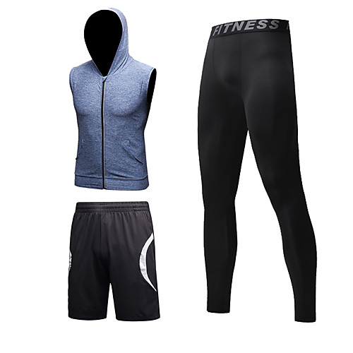 Men's Patchwork Tracksuit Activewear Set Athletic Athleisure Sleeveless 3pcs Front Zipper Breathable Quick Dry Moisture Wicking Fitness Gym Workout Running Walking Jogging Sportswear Normal Outfit
Men's Patchwork Tracksuit Activewear Set Athletic Athleisure Sleeveless 3pcs Front Zipper Breathable Quick Dry Moisture Wicking Fitness Gym Workout Running Walking Jogging Sportswear Normal Outfit