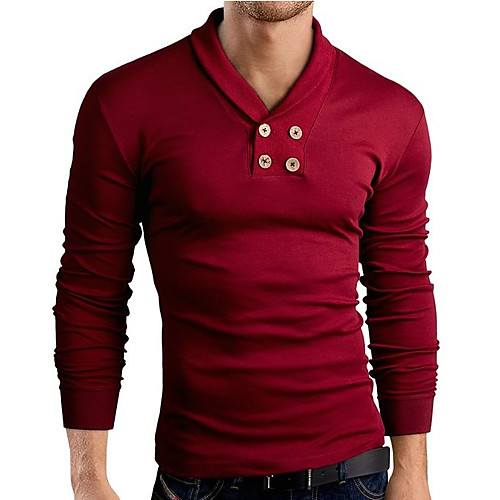 Men's T shirt non-printing Solid Colored Long Sleeve Daily Tops Streetwear Red Light gray Dark Gray
Men's T shirt non-printing Solid Colored Long Sleeve Daily Tops Streetwear Red Light gray Dark Gray