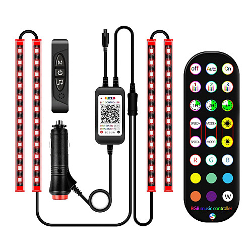 17cm4 RGB Strip Lights 36 LEDs 5050 SMD 10mm 1 24Keys Remote Controller 1 set RGB Thanksgiving Day Christmas Waterproof USB Suitable for Vehicles 5 V
17cm4 RGB Strip Lights 36 LEDs 5050 SMD 10mm 1 24Keys Remote Controller 1 set RGB Thanksgiving Day Christmas Waterproof USB Suitable for Vehicles 5 V