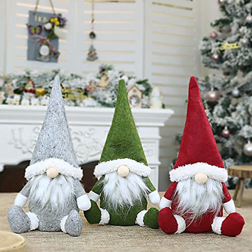 clearance adorable santa gnome plush doll, christmas long hat elf cloth dolls handmade kids plush toy table decor window display, christmas or birthday gift (3 pcs, 3 colors)
clearance adorable santa gnome plush doll, christmas long hat elf cloth dolls handmade kids plush toy table decor window display, christmas or birthday gift (3 pcs, 3 colors)
