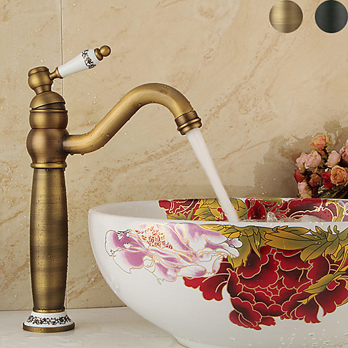 Bathroom Sink Faucet - Single Antique Copper / Electroplated Centerset Single Handle One HoleBath Taps
Bathroom Sink Faucet - Single Antique Copper / Electroplated Centerset Single Handle One HoleBath Taps
