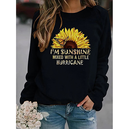 Women's Pullover Sweatshirt Sunflower Daily Weekend Casual Hoodies Sweatshirts White Black Blue
Women's Pullover Sweatshirt Sunflower Daily Weekend Casual Hoodies Sweatshirts White Black Blue