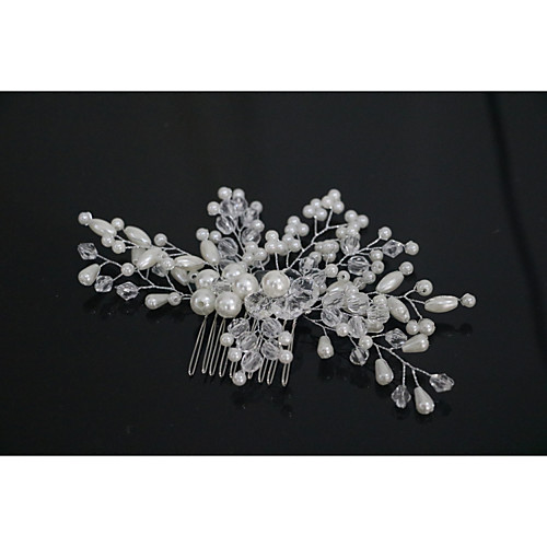 Crystal / Imitation Pearl / Alloy Hair Combs / Headpiece with Crystal / Imitation Pearl 1 Piece Wedding Headpiece
Crystal / Imitation Pearl / Alloy Hair Combs / Headpiece with Crystal / Imitation Pearl 1 Piece Wedding Headpiece