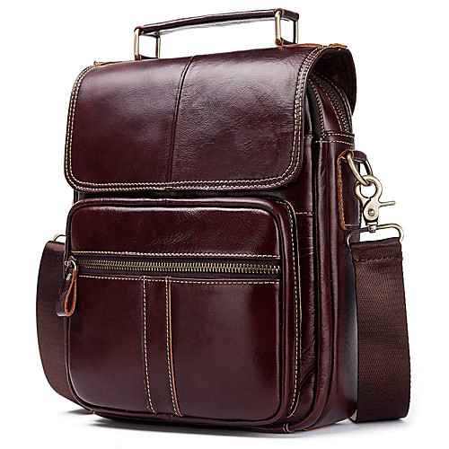 Men's Bags Cowhide Crossbody Bag Zipper Daily Baguette Bag MessengerBag Dark Coffee Coffee
Men's Bags Cowhide Crossbody Bag Zipper Daily Baguette Bag MessengerBag Dark Coffee Coffee