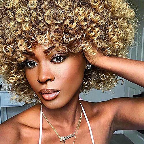 sukri short afro curly wigs with bangs for black women synthetic kinky curly hair wig heat resistant full wigs
sukri short afro curly wigs with bangs for black women synthetic kinky curly hair wig heat resistant full wigs