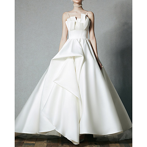 Ball Gown Wedding Dresses V Neck Sweep / Brush Train Satin Sleeveless Formal with 2021
Ball Gown Wedding Dresses V Neck Sweep / Brush Train Satin Sleeveless Formal with 2021