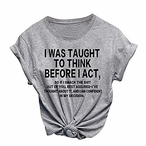 women's summer casual cute graphic letter print cotton t-shirts loose short sleeve round neck tees tops
women's summer casual cute graphic letter print cotton t-shirts loose short sleeve round neck tees tops