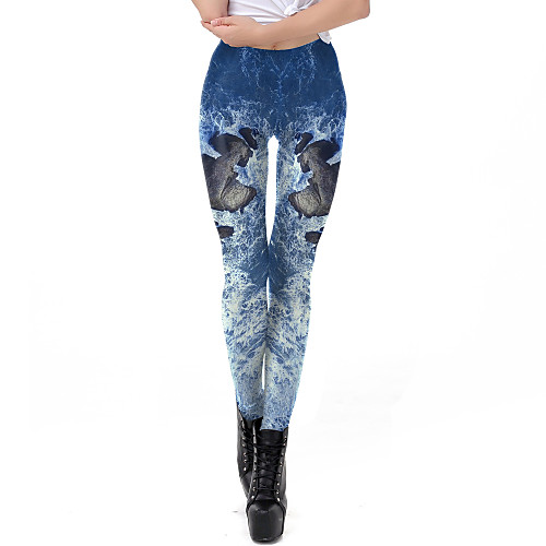 Women's Sporty Comfort Skinny Gym Yoga Leggings Pants 3D Ocean Full Length Print High Waist Blue
Women's Sporty Comfort Skinny Gym Yoga Leggings Pants 3D Ocean Full Length Print High Waist Blue
