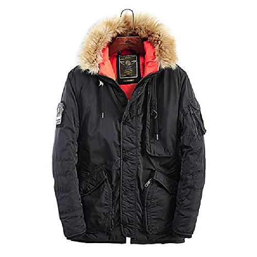 men's down jacket detahable fur hooded parka windbreak heavy coat (l,black)
men's down jacket detahable fur hooded parka windbreak heavy coat (l,black)