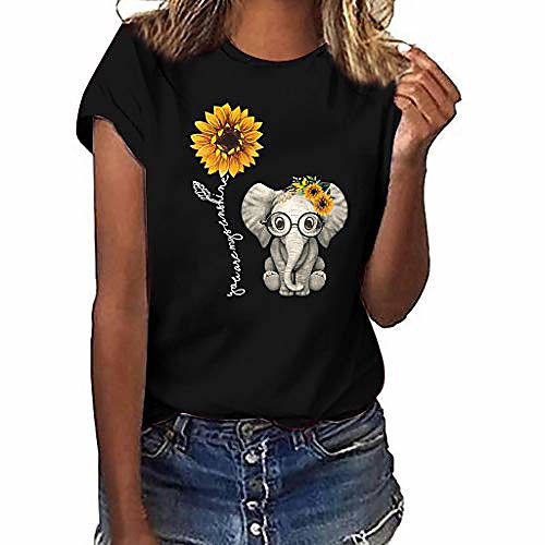 women short sleeve tops, womens comfy sunflower print t-shirt funny graphic tees pullover shirts blouse t shirt
women short sleeve tops, womens comfy sunflower print t-shirt funny graphic tees pullover shirts blouse t shirt