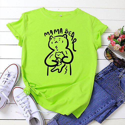 Women's T shirt Cat Graphic Prints Animal Print Round Neck Tops 100% Cotton Basic Basic Top White Black Yellow
Women's T shirt Cat Graphic Prints Animal Print Round Neck Tops 100% Cotton Basic Basic Top White Black Yellow