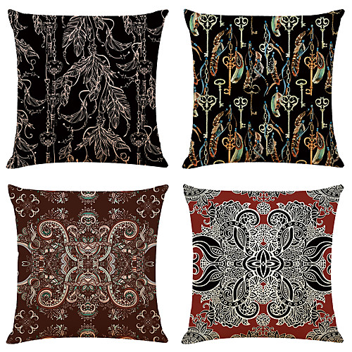 Cushion Cover 4PC Linen Soft Decorative Square Throw Pillow Cover Cushion Case Pillowcase for Sofa Bedroom 45 x 45 cm (18 x 18 Inch) Superior Quality Mashine Washable
Cushion Cover 4PC Linen Soft Decorative Square Throw Pillow Cover Cushion Case Pillowcase for Sofa Bedroom 45 x 45 cm (18 x 18 Inch) Superior Quality Mashine Washable