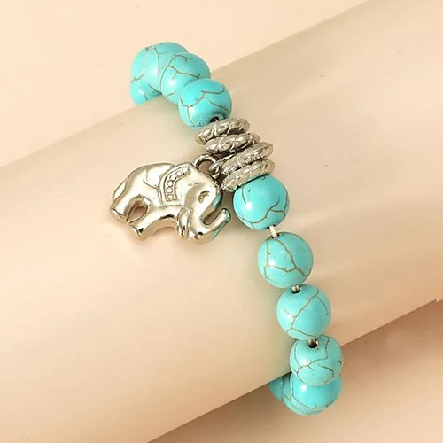 Women's Men's Bead Bracelet Friendship Bracelet Vintage Bracelet Beads Elephant Birthday Vintage Theme Unique Design Ethnic Vintage Punk Trendy Stone Bracelet Jewelry Blue For Christmas Party Evening
Women's Men's Bead Bracelet Friendship Bracelet Vintage Bracelet Beads Elephant Birthday Vintage Theme Unique Design Ethnic Vintage Punk Trendy Stone Bracelet Jewelry Blue For Christmas Party Evening