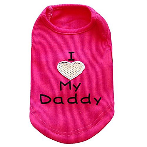 big small pet dog clothes puppy letter embroidered polyester t-shirt vest fashion (xs, hot pink)
big small pet dog clothes puppy letter embroidered polyester t-shirt vest fashion (xs, hot pink)
