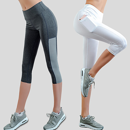 Women's High Waist Running Capri Leggings Compression Pants Athletic Capris Bottoms with Phone Pocket Mesh Fitness Gym Workout Running Training Exercise Breathable Quick Dry Soft Normal Sport Solid
Women's High Waist Running Capri Leggings Compression Pants Athletic Capris Bottoms with Phone Pocket Mesh Fitness Gym Workout Running Training Exercise Breathable Quick Dry Soft Normal Sport Solid